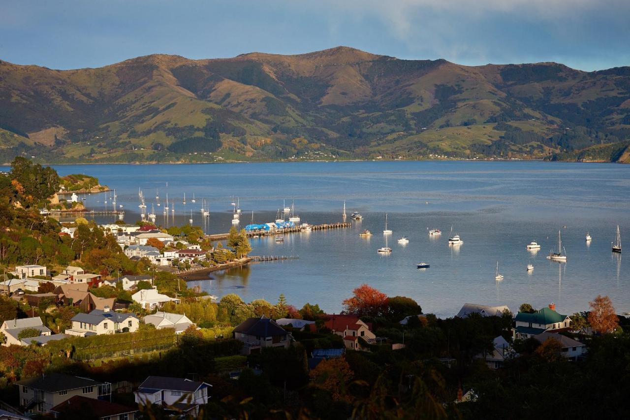Akaroa Holiday Home Spacious And Quite With Stunning Harbour Views And Close To Town Eksteriør billede