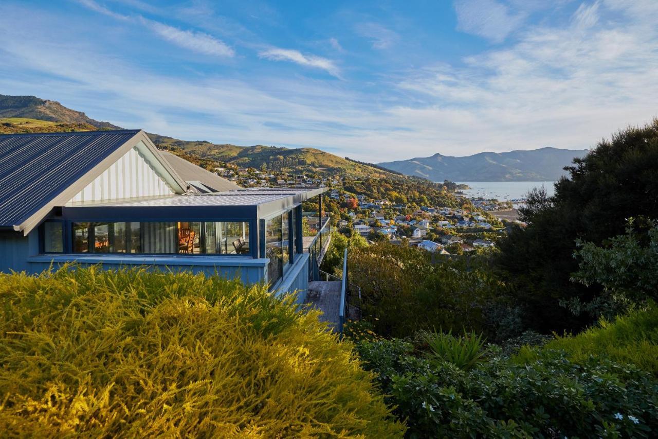 Akaroa Holiday Home Spacious And Quite With Stunning Harbour Views And Close To Town Eksteriør billede